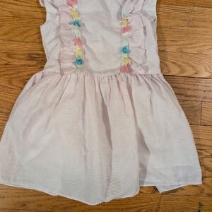 Pippa & Julie Pink Dress with Colorful Tassels